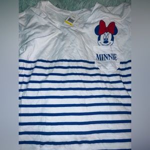 Disney Minnie Mouse stripped T-shirt size medium BNWT